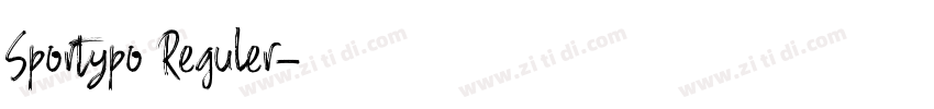 Sportypo Reguler字体转换